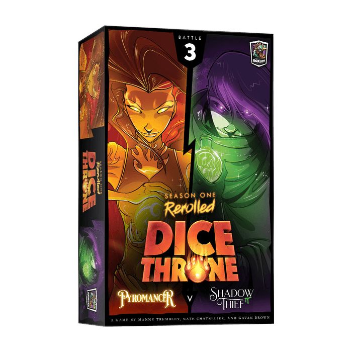 Dice Throne Season One: ReRolled Box 3 Pyromancer V Shadow Thief - Cats In Hat Inc.