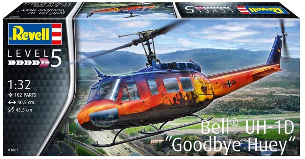 1/32 Bell UH1D Goodbye Huey Helicopter