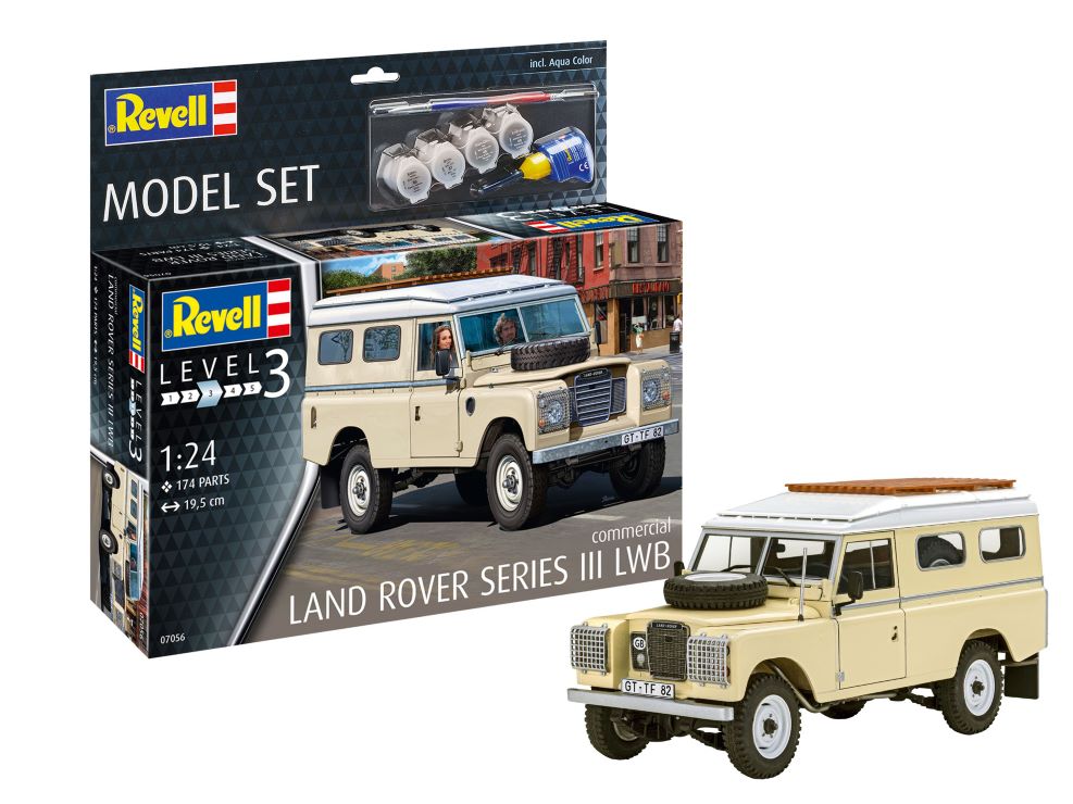 1/24 Land Rover Series III LWB Commercial Vehicle w/paint & glue