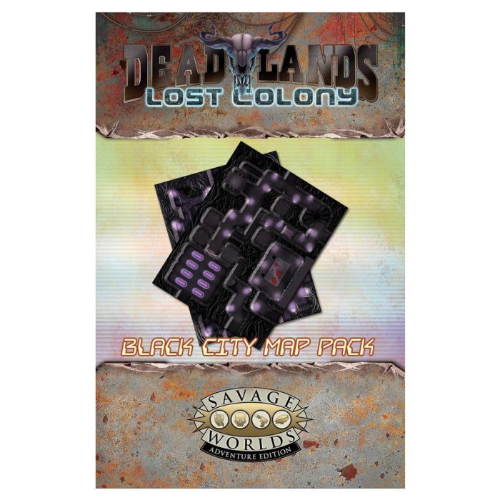 Deadlands: Lost Colony: Black City Map Pack - Cats In Hat Inc.