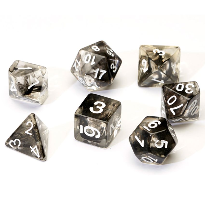 7-Set Cloud Translucent Black With White