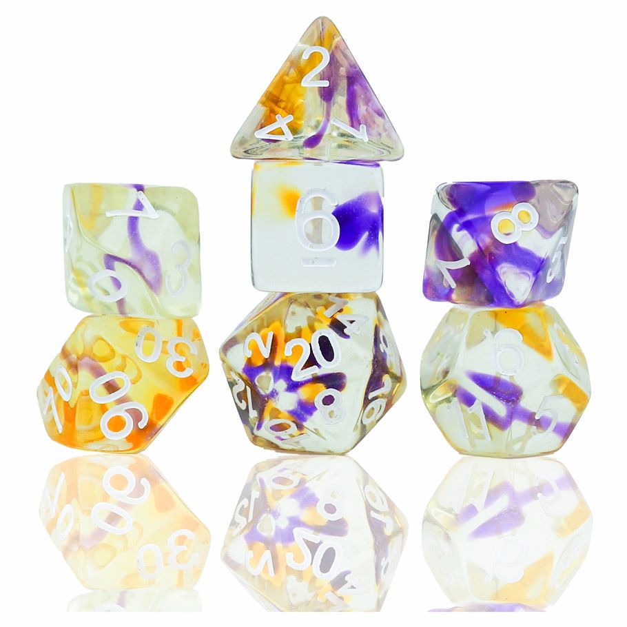 7-Set Violet Swirl By Sirius Dice