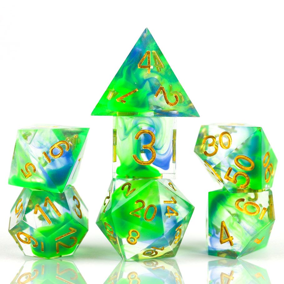 7-Set Sharp-edged: Sharp Cyprus By Sirius Dice
