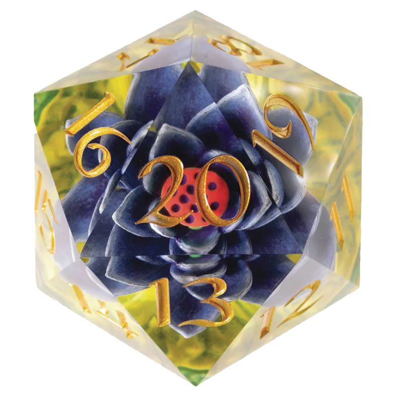 D20 Single 54mm Spindown Black Lotus - Cats In Hat Inc.