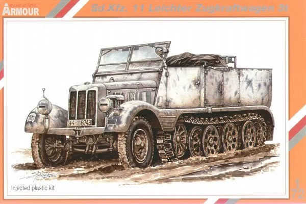 1/72 SdKfz 11 3t Leichter Zugkraftwagen Halftrack