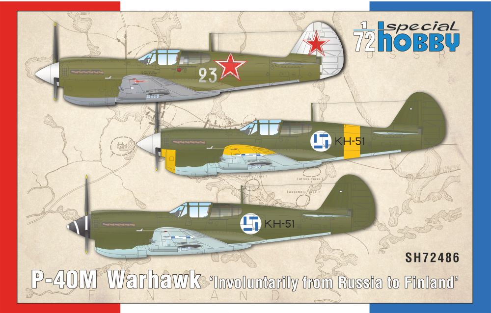 1/72 P40M Warhawk Involuntarily from Russia to Finland Fighter