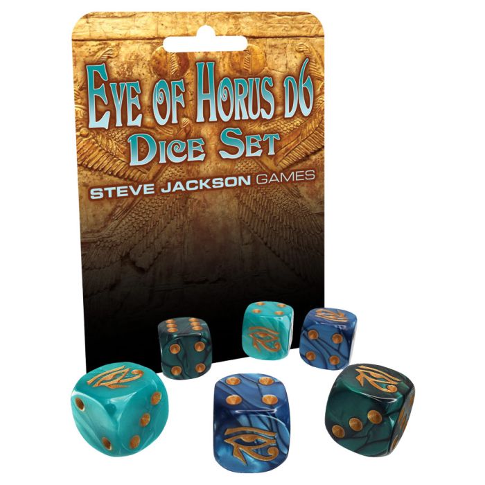 D6 Starfish Dice Set (6) - Cats In Hat Inc.