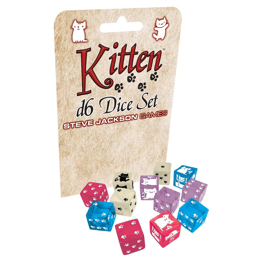 Dice: Kitten D6 Dice Set