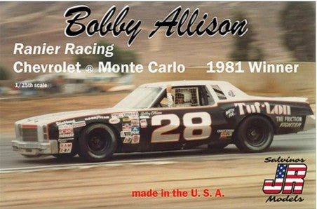 1/25 Ranier Racing Bobby Allison #28 Tuf-Lon 1981 Chevrolet Monte Carlo Winston Cup Winner Race Car