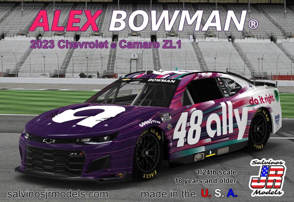 1/24 Alex Bowman 2023 NASCAR Chevrolet Camaro ZL1 Race Car (Primary Livery) (Ltd Prod)