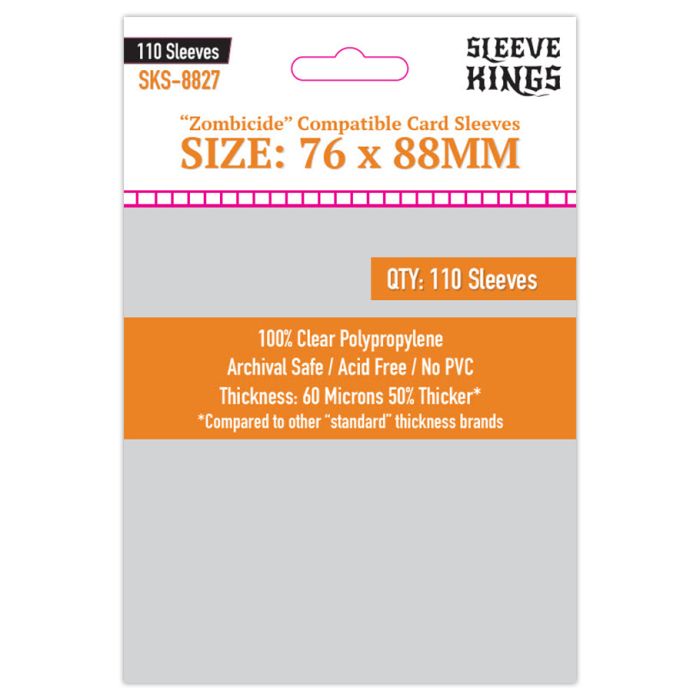 Deck Protector: Zombicide Compatible 76 X 88mm (110)
