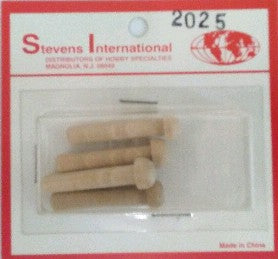 1-1/4 x 1/4 Wooden Pegs (Axles) (4/cd)
