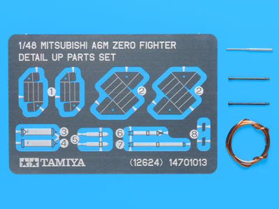 1/48 Mitsubishi A6M Zero Fighter Photo-Etched Detail Set