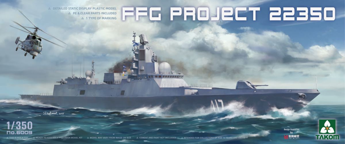 1/350 Russian FFG Project 22350 Admiral Gorshkov Class Frigate