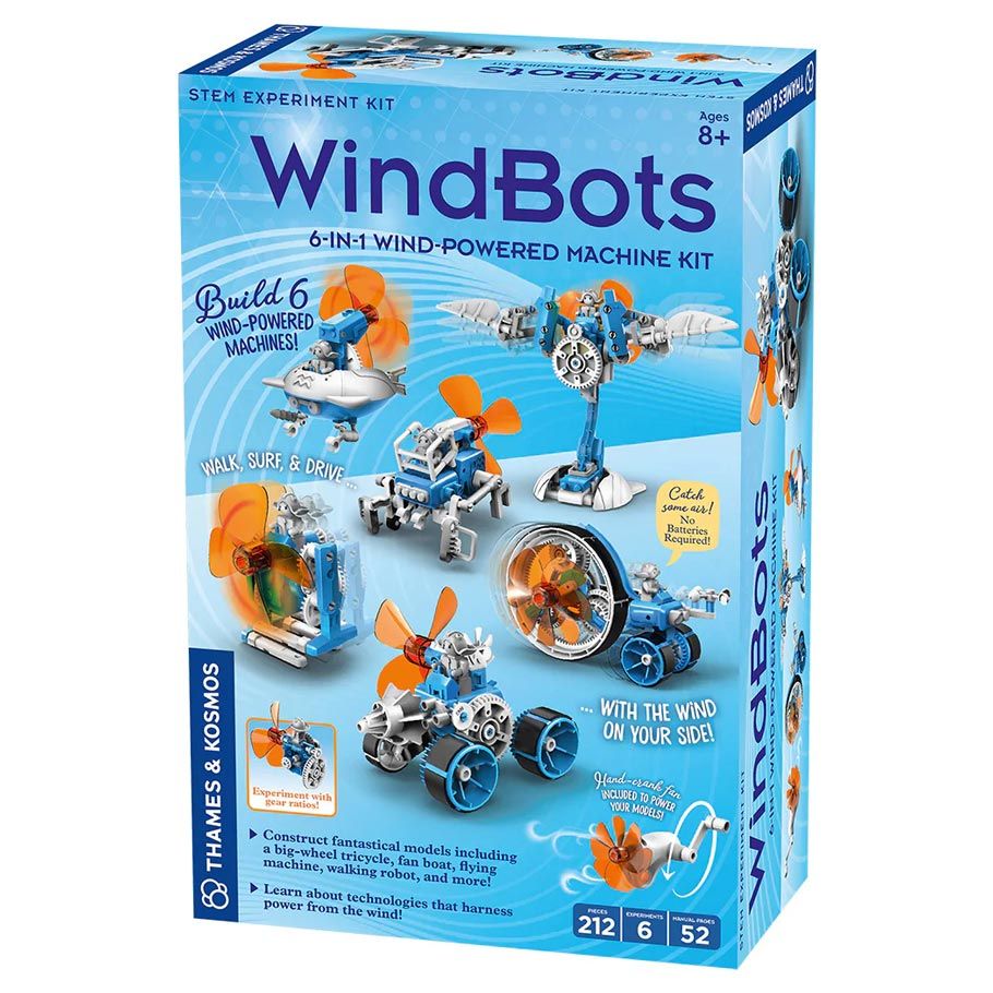 WindBots: 6-in-1 Wind-Powered Machine Kit