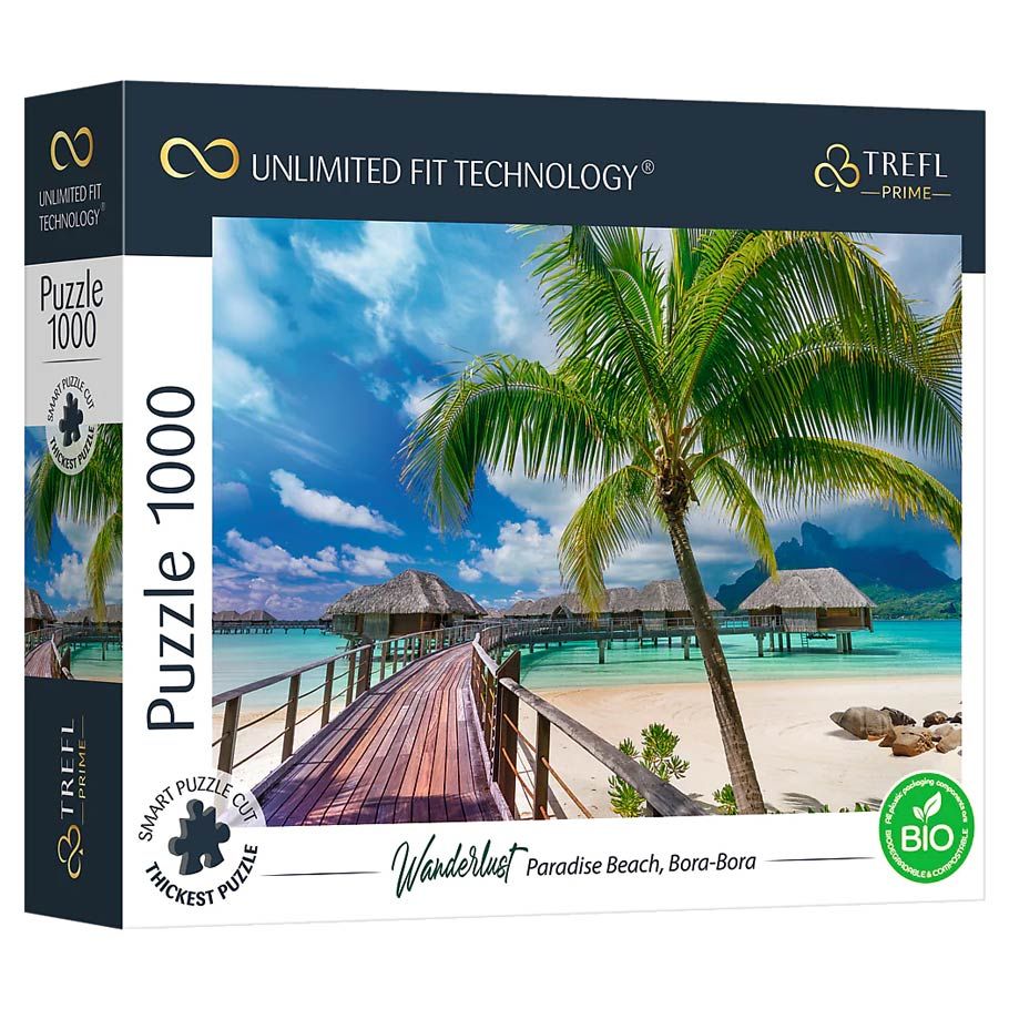 Puzzle: Wanderlust: Paradise Beach, Bora-Bora 1000 Piece (Trefl Prime)