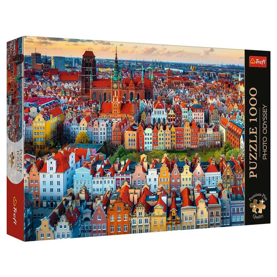 Puzzle: View on Gda?sk, Poland 1000 Piece (Premium Plus)