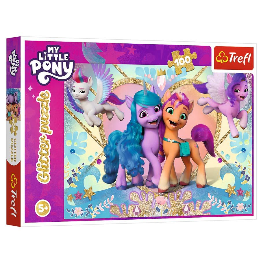 Puzzle: MLP: Shiny Ponies Glitter 100 Piece