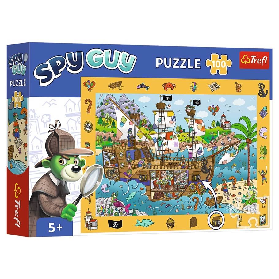 Puzzle: Spy Guy: Pirate Ship 100 Piece