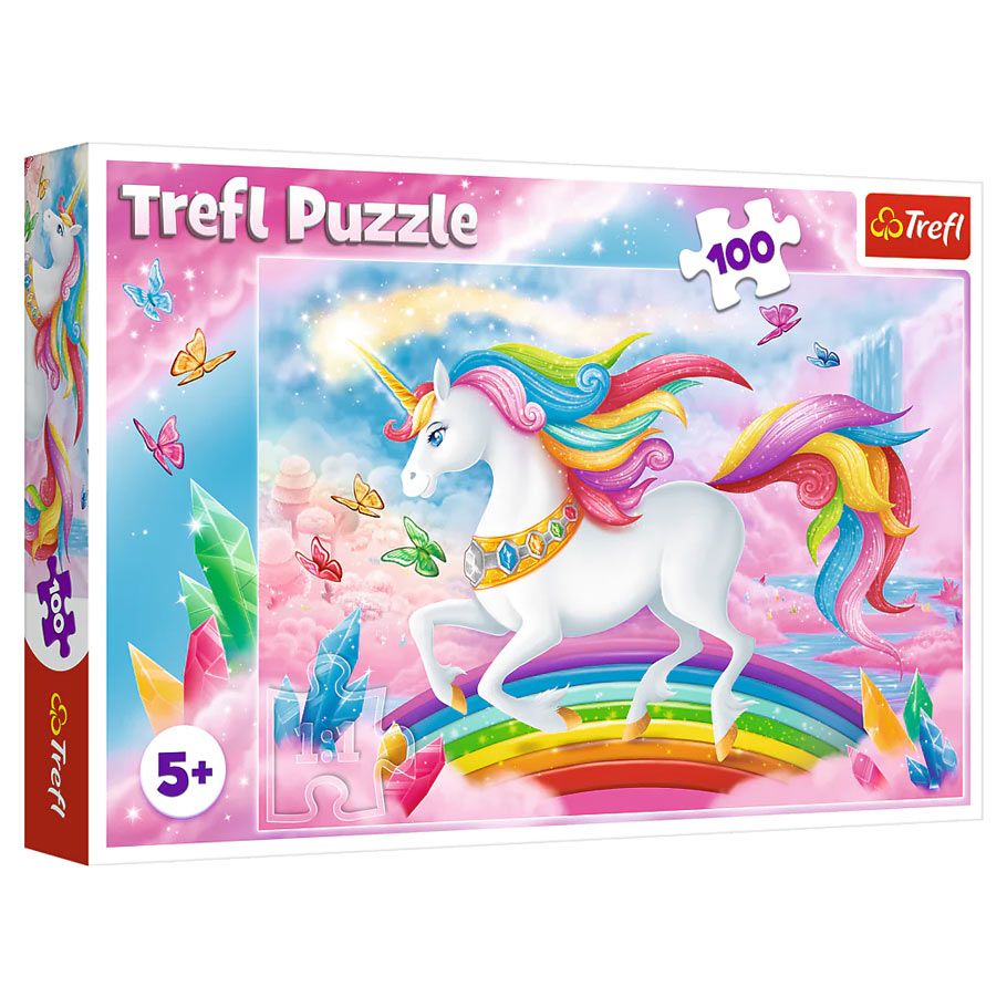 Puzzle: Into The Crystal World Of Unicorns 100 Piece (Trefl Kids)