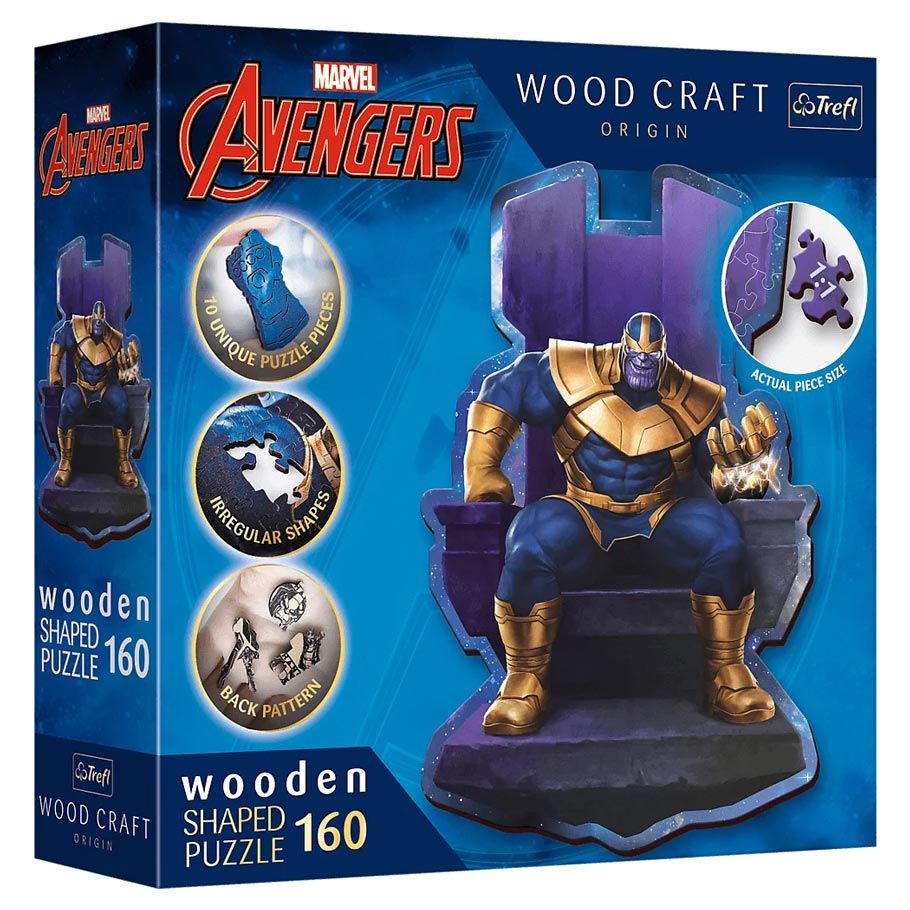 Puzzle: Marvel: Woodcraft: Thanos On Throne 160 Piece
