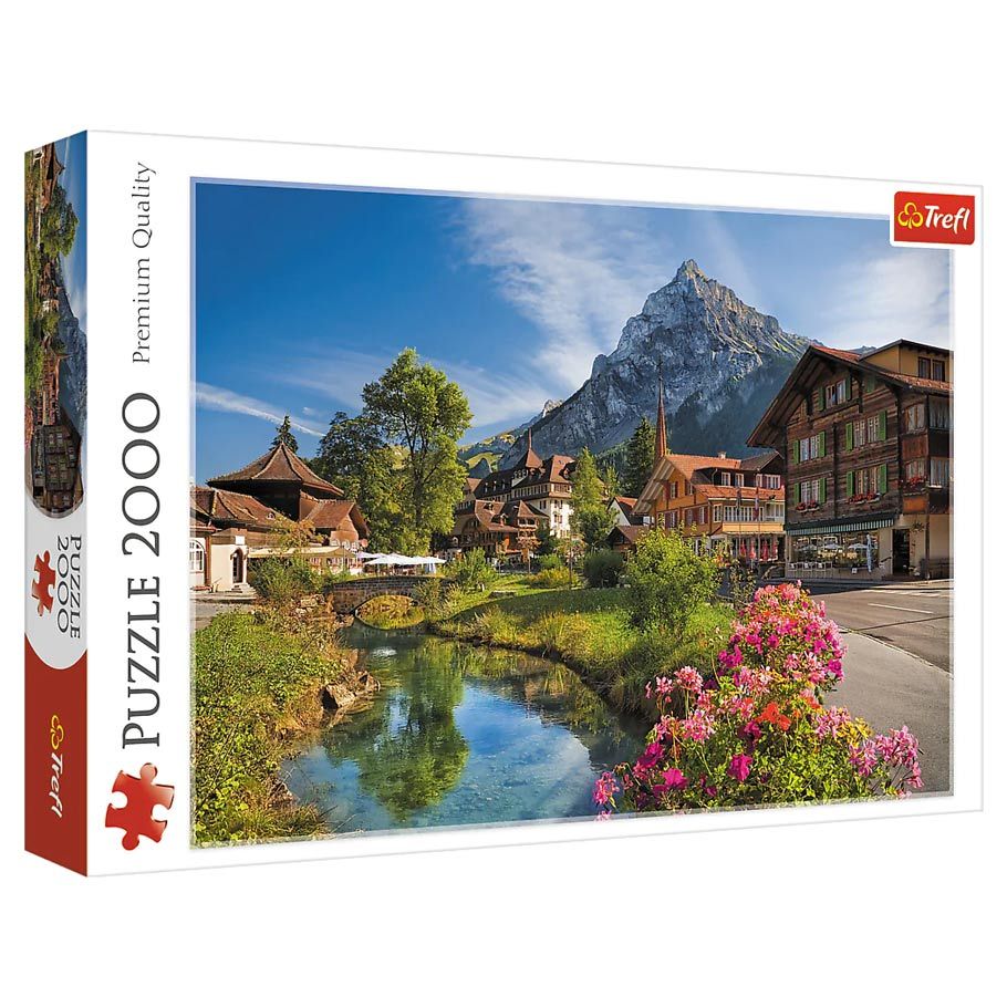 Puzzle: Alps In The Summer 2000 Piece (Trefl Red)