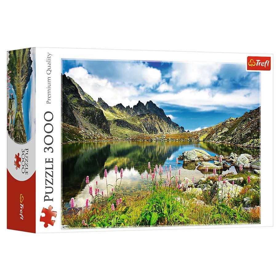 Puzzle: Starolesnianski Pond, Tatras, Slovakia 3000 Piece (Trefl Red)