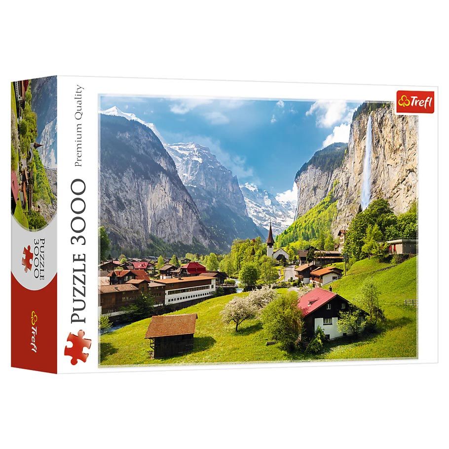 Puzzle: Lauterbrunnen, Switzerland 3000 Piece (Trefl Red)