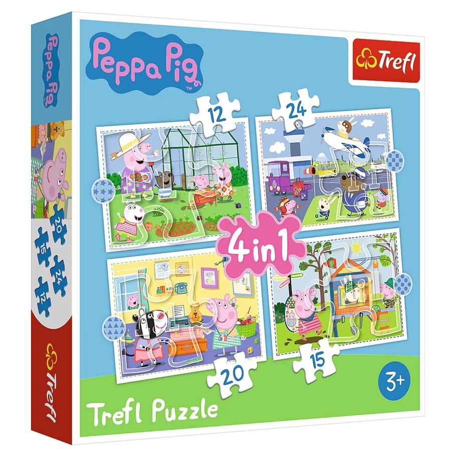 Puzzle: Peppa Pig 4in1 12/15/20/24 Piece