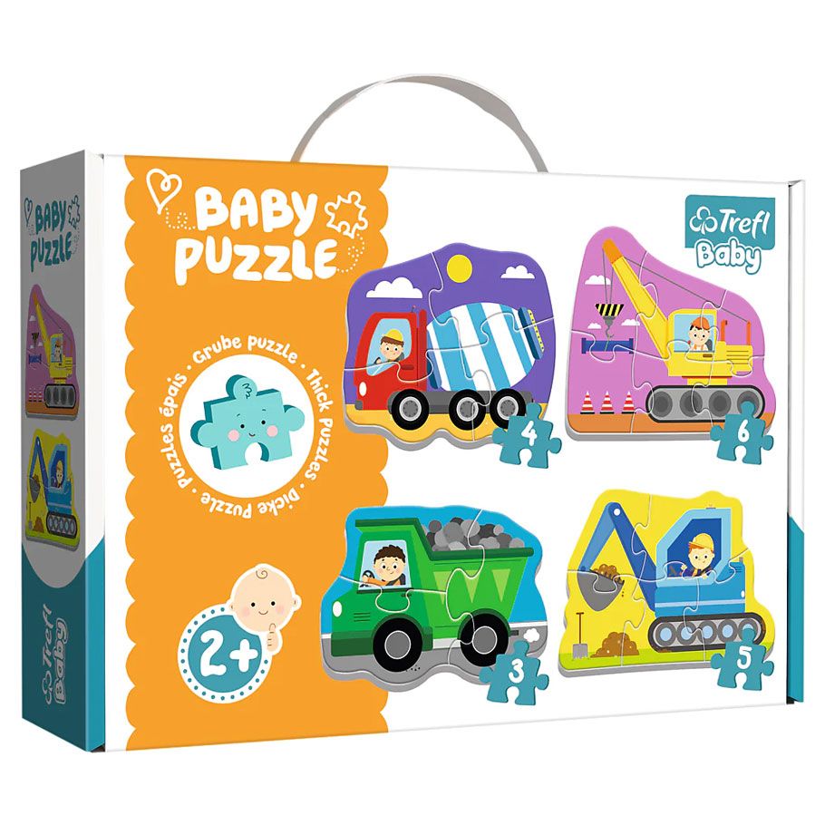 Puzzle: Baby Classic: Vehicles On The Construction Site (Trefl Kids)