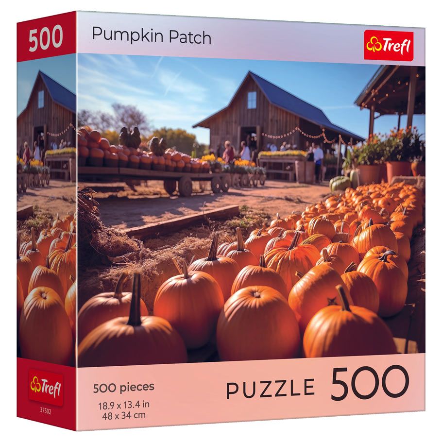 Puzzle: Halloween Pumpkin Patch 500 Piece