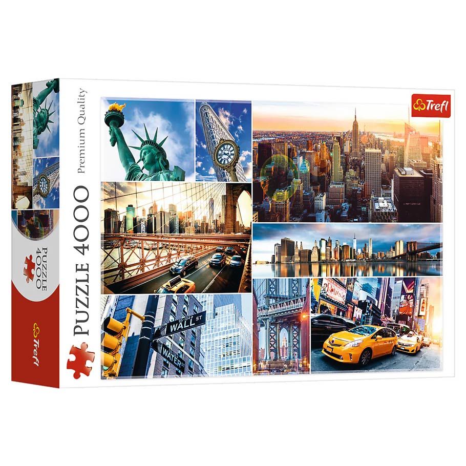 Puzzle: New York Collage 4000 Piece (Trefl Red)