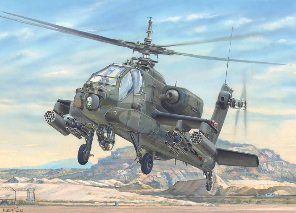 1/35 AH64A Apache Early Attack Helicopter