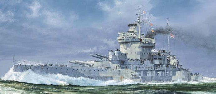 1/700 HMS Warspite British Battleship 1942