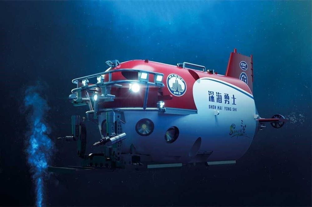 1/72 Chinese Shen Hai Yong Shi 4500-Meter Manned Submersible (Pre-Painted Snap)