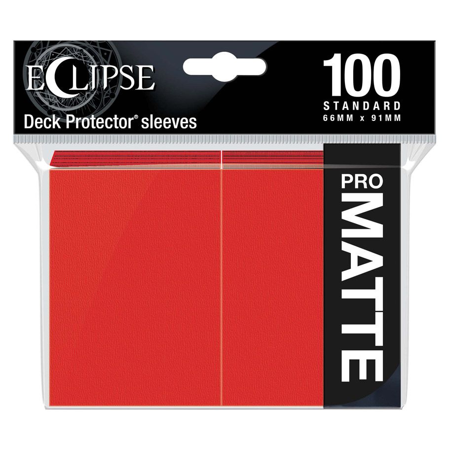Deck Protector: Eclipse: Matte Apple Red (100) By Ultra Pro
