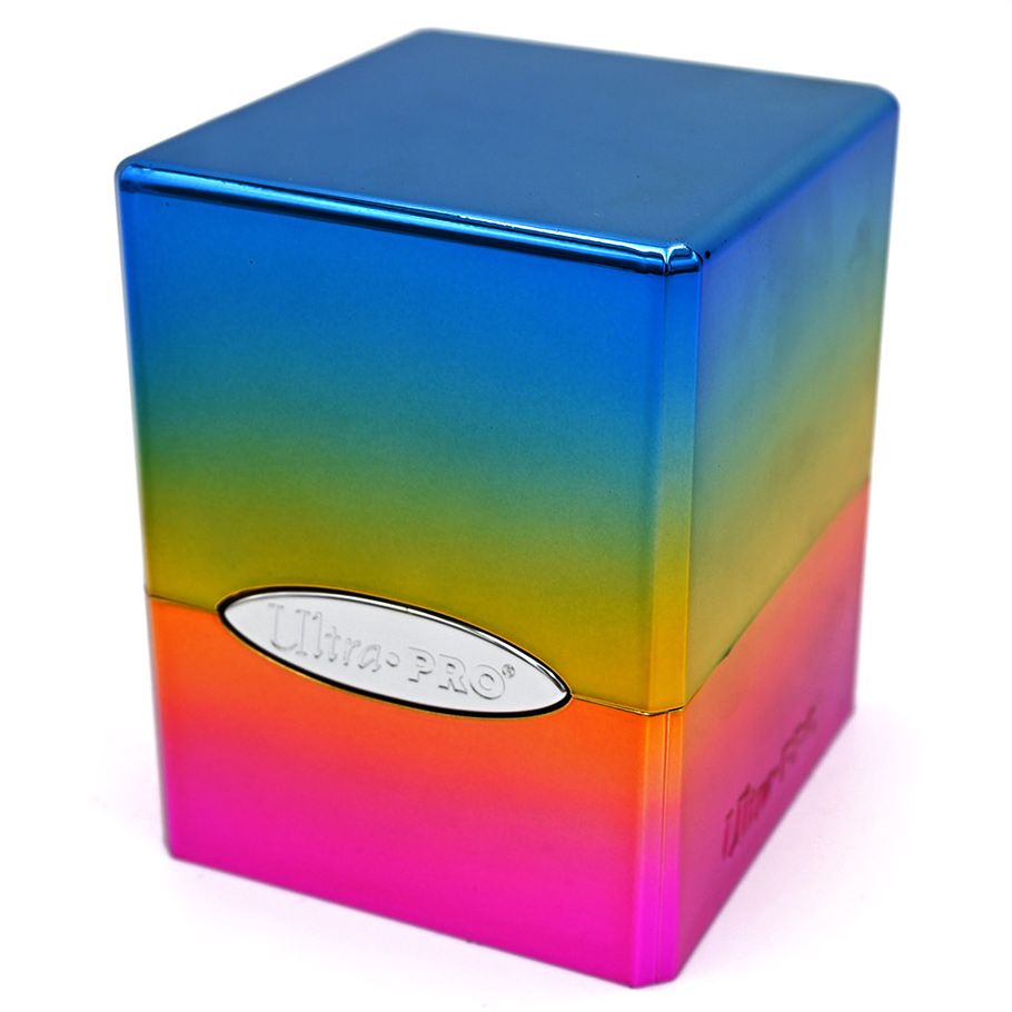 Deck Box: Satin Cube: Rainbow - Cats In Hat Inc.
