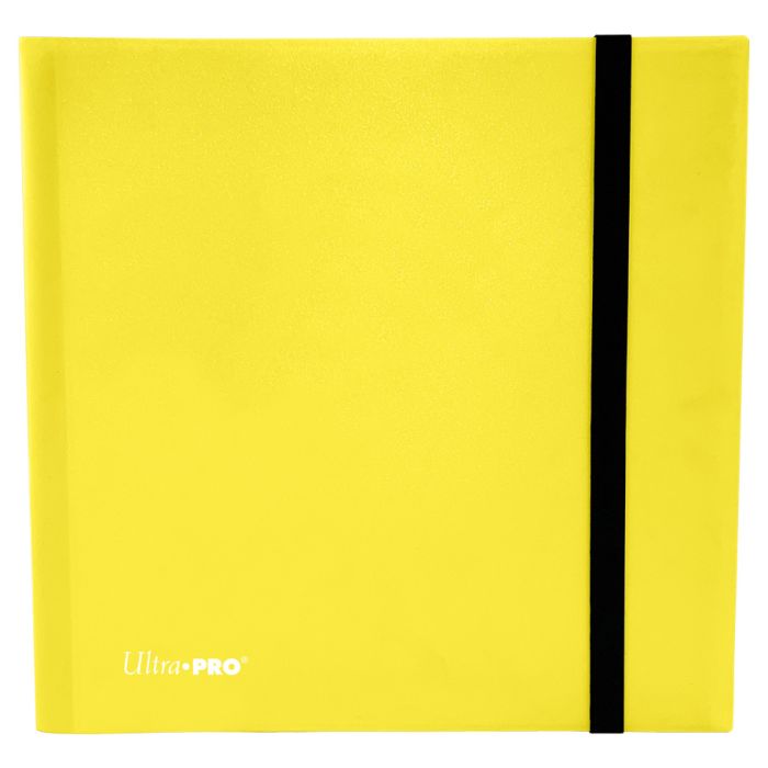 Binder: 12-Pocket: PRO: Eclipse: Lemon Yellow - Cats In Hat Inc.