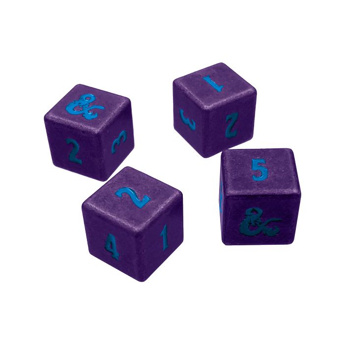 D6 Heavy Metal: D&D: Phandelver: Royal Purple & Sky Blue (4) - Cats In Hat Inc.