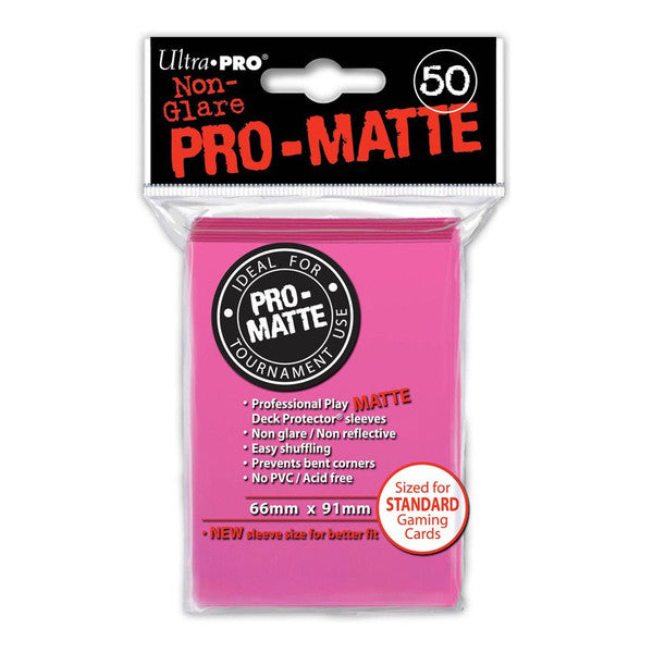 Deck Protector: PRO: Matte Bright Pink (50)