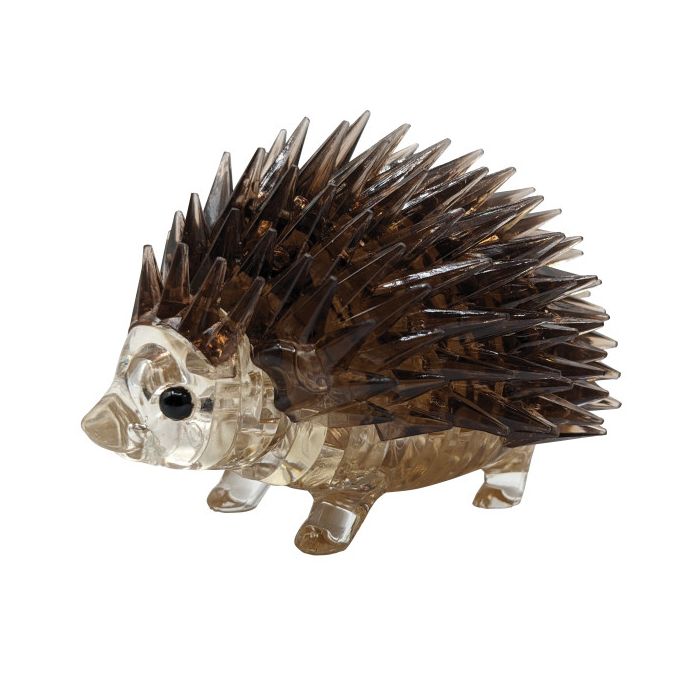 Puzzle: 3D Crystal: Hedgehog (Brown) - Cats In Hat Inc.