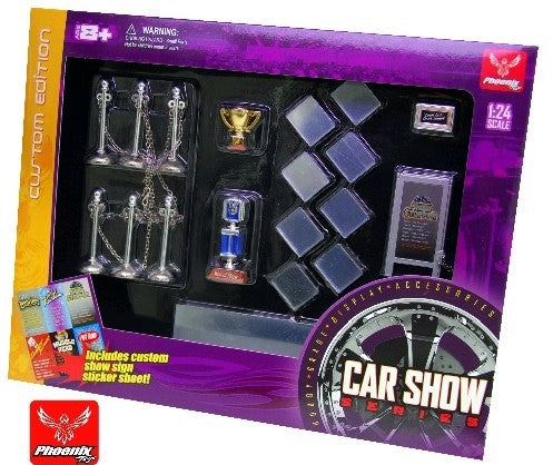 1/24 Car Show Accessory Set
