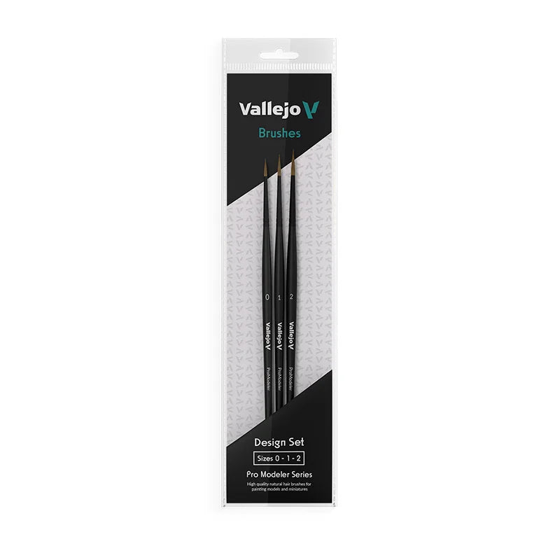 Brush Set: Design: Natural Hair (Sizes 0, 1 & 2)