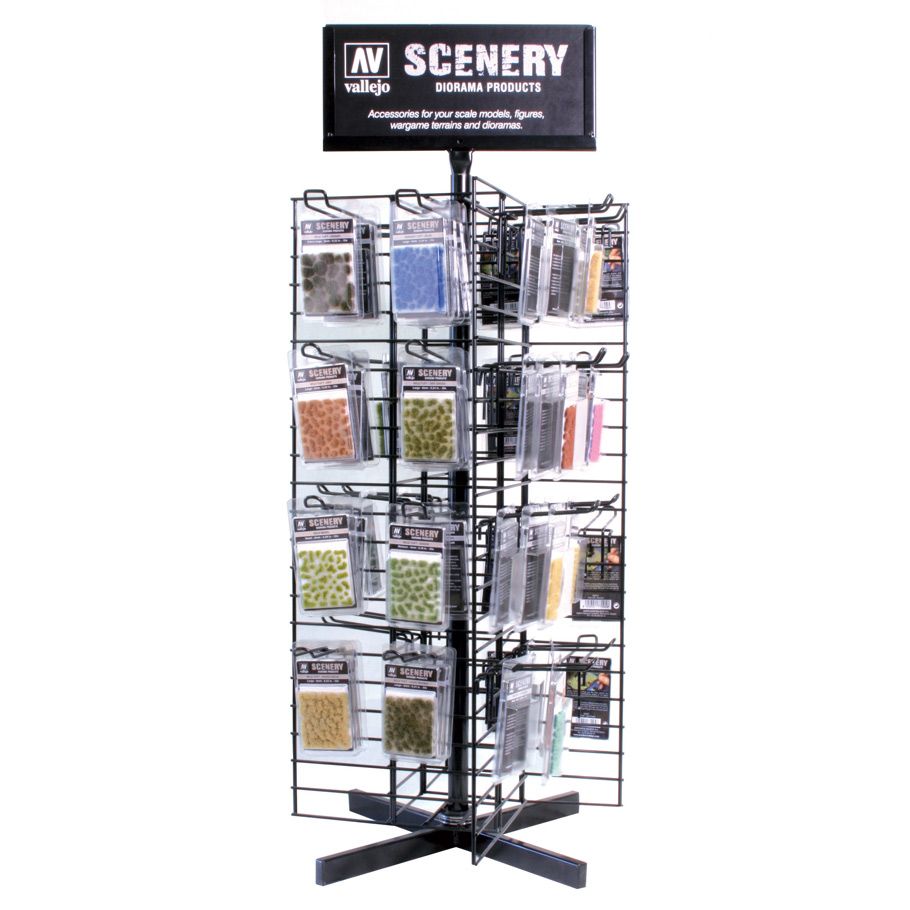 Scenery Full Range with Rack By Vallejo