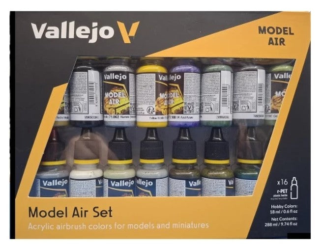 18ml WWII British Aircraft Model Air Paint Set (16 Colors)