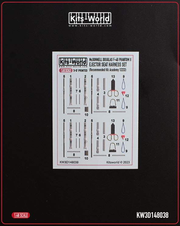1/48 3D Color Seatbelts F4B Phantom II for ACY