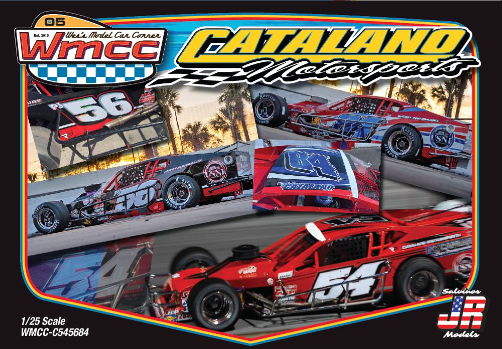 1/25 Catalano Motorsports #54/56/84 Asphalt Modified Race Car (3 in 1) (Ltd Prod)