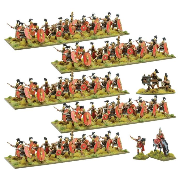 Hail Caesar: Late Republic Caesarian Roman Starter Army - Cats In Hat Inc.
