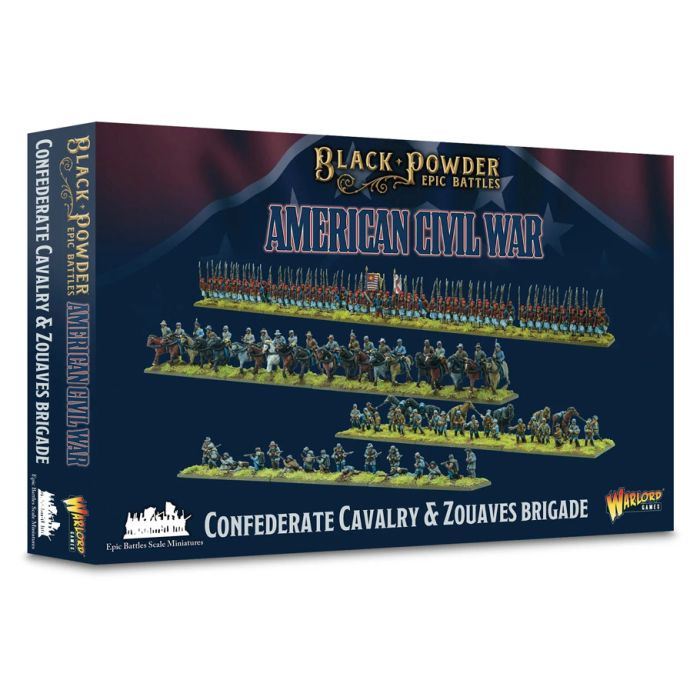 Black Powder: Epic Battles: American Civil War Confederate Cavalry & Zouaves Brigade - Cats In Hat Inc.