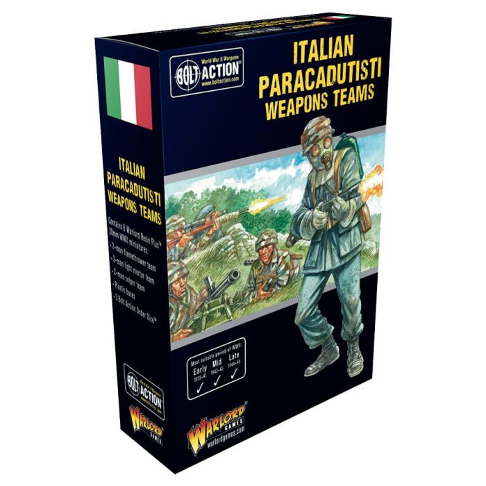 Bolt Action: Italian Paracadutisti Weapons Teams - Cats In Hat Inc.